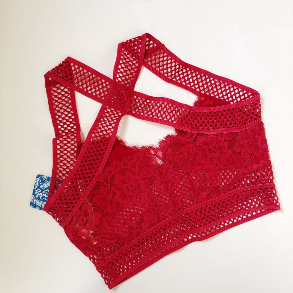 Free People Sitting Pretty Red Brami- Apple Valley - Picture 15 of 16